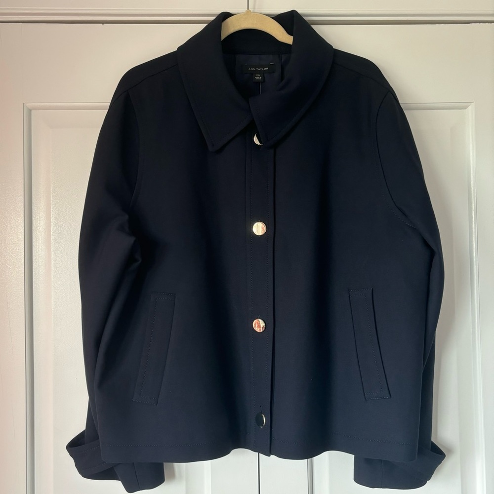 Ann Taylor Beautiful Navy Jacket Size XXL NWT & Never Worn.
